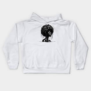 Afrocentric Woman Dripping With Melanin Kids Hoodie